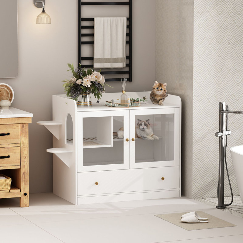 Wildon Home® Wood Litter Box Enclosure & Reviews Wayfair